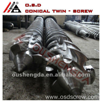 conical twin screw for pipe extruder screw barrel manufacturers